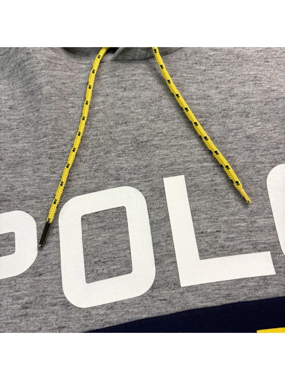 Polo Ralph Lauren RL 67 Pullover Hoodie Size Large Gray